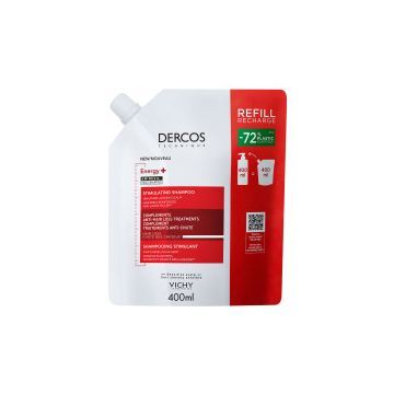 Vichy Dercos Energy+, szampon wzmacniający, refill, 400ml