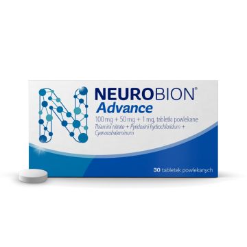 Neurobion Advance, 100 mg+50 mg+1 mg, tabl.powl., 30 szt