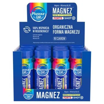Plusssz Up Magnez 100% Cytrynian Forte Shot, płyn, 50ml x12