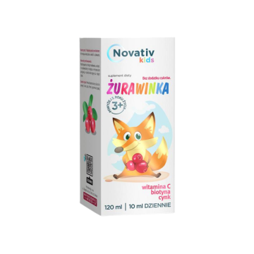 Novativ Kids Żurawinka, płyn, 120 ml