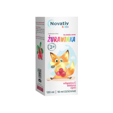 Novativ Kids Żurawinka, płyn, 120 ml