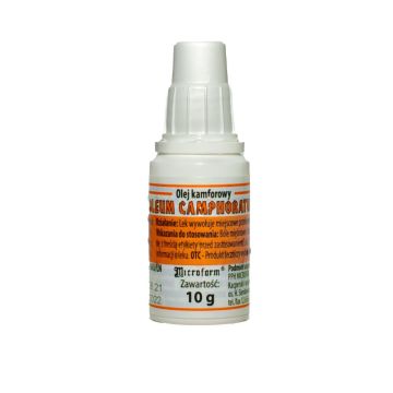 Oleum Camphoratum, roztw.na skore, (Microfarm), 10 g
