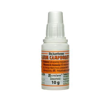 Oleum Camphoratum, roztw.na skore, (Microfarm), 10 g