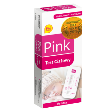 Pink, test,ciazowy,plytkowy, 1 szt