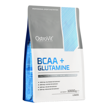OstroVit BCAA + Glutamina, proszek, cytryna, 500 g