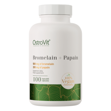 OstroVIt Bromelaina + Papaina, kapsułki, 100 szt.
