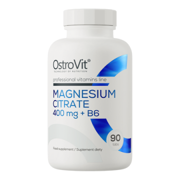OstroVit, Magnesium Citrate 400 mg + B6, 90 szt.