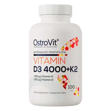 OstroVit, Witamina D3 4000 IU + K2, tabletki, 100 szt.