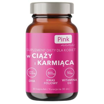 PINK MAMA w ciąży i karmiąca, kapsułki miękkie, 30 szt.