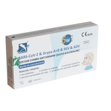 Test COVID-19 SARS-CoV-2&Grypa A+B&RSV&ADV, 1 szt.