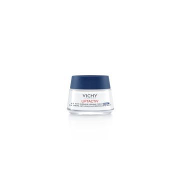 Vichy Liftactiv, przeciwzmarszczkowy krem ujędrniający z kwasem hialuronowym na noc, 50 ml