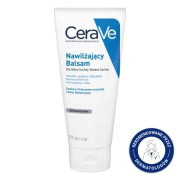 CeraVe, nawilżający balsam z ceramidami dla skóry suchej i bardzo suchej, 177 ml