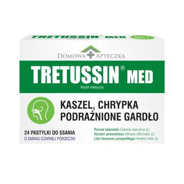 Tretussin MED, pastylki do ssania, 24 szt.