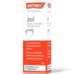 Elmex, 12,5 mg fluoru/g, żel, 25 g
