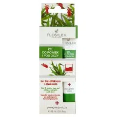 Flos-Lek Pharma, żel do powiek i pod oczy, ze świetlikiem i aloesem, 15 ml