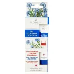 Flos-Lek Pharma, żel do powiek i pod oczy, ze świetlikiem i chabrem bławatkiem, 15 ml