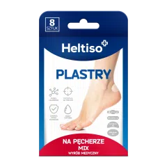Heltiso plastry na pęcherze mix, 8 sztuk