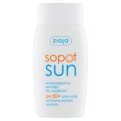 Ziaja Sopot Sun, wodoodporna emulsja do opalania SPF 50+, 125 ml