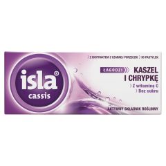 Isla-Cassis, pastylki do ssania, 30 szt.