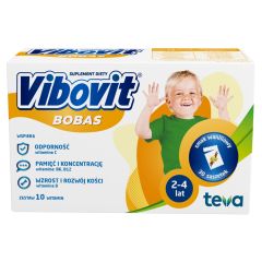 Vibovit Bobas, 2 g, proszek, smak waniliowy, 30 saszetek
