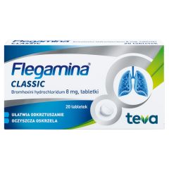 Flegamina Classic (Flegamina), 8 mg, tabl., 20 szt,bl(1x20)