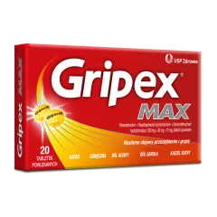 Gripex Max, tabletki powlekane, 20 szt.