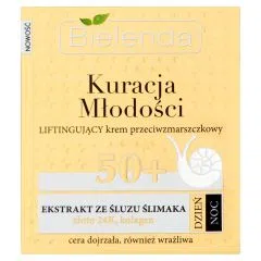 Bielenda Kuracja Młodości 50+, Liftingujący krem przeciwzmarszczkowy na dzień noc, 50 ml