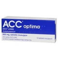 ACC  optima, 600 mg,tabl.mus.,(i.row),Delf,Aust, 10 szt
