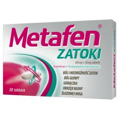 Metafen Zatoki, 200mg+30mg, tabletki powlekane, 20 szt.