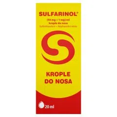 Sulfarinol, (50 mg+1 mg)/ml, krople do nosa, 20 ml