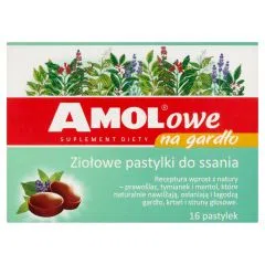 Amolowe na gardło, pastyl.do ssania, 16szt