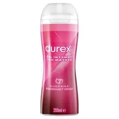 Durex Play 2w1 Massage Lube, stymulujący żel intymny i do masażu z pobudzającą guaraną, 200 ml
