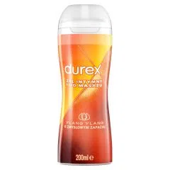 Durex 2w1, żel intymny i do masażu z kwiatem Ylang Ylang, 200 ml