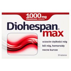 Diohespan max, 1000 mg, tabletki, 30 szt.