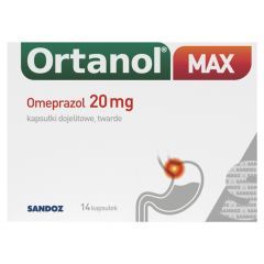 Ortanol Max, 20 mg, kapsułki dojelitowe twarde, 14 szt.