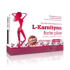 Olimp L-Karnityna Forte Plus, tabletki do ssania o smaku wiśniowym, 80 szt.