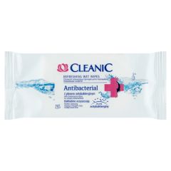 Cleanic Antibacterial, chusteczki odświeżające, 15 szt.