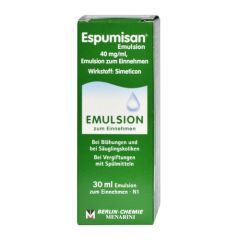 Espumisan, 40 mg/ml, krople doustne, emulsja, 30 ml (import r&oacute;wnoległy, Delfarma)