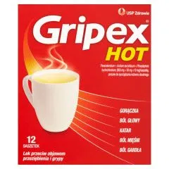 Gripex Hot, proszek do sporządzania roztworu doustnego, 12 saszetek