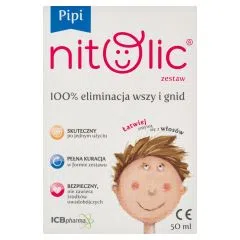 Pipi Nitolic, zestaw przeciw wszawicy,  50 ml