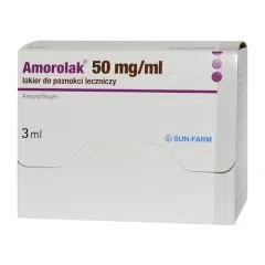 Amorolak, 50 mg/ml, lakier do paznokci leczniczy, 3 ml (1 butelka)