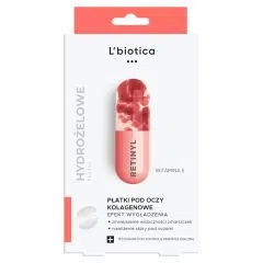 L'Biotica Płatki kolagenowe pod oczy, wygładzenie zmarszczek, 3x2szt.