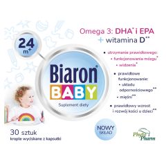 Biaron Baby 24 m+, krople wyciskane z kapsułki (twist-off), 30 szt.