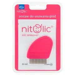 Pipi Nitolic, zestaw do usuwania gnid (20 ml saszetka+grzebień)