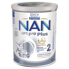 Nestle Nan Optipro Plus 2, 5 HMO, mleko następne dla niemowląt powyżej 6. miesiąca, 800 g