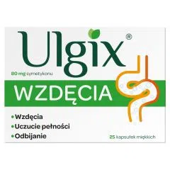 Ulgix Wzdecia, 80 mg, kaps.miekkie, 25 szt