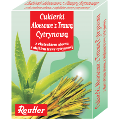 Cukierki aloesowe z trawa cytrynowa, 50 g