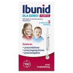 Ibunid dla dzieci Forte, 200 mg/5ml, zaw.doustna,150 ml