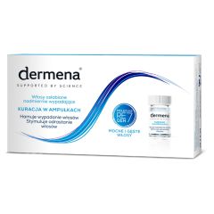 Dermena Hair Care, kuracja do włosów osłabionych, nadmiernie wypadających, 5 ml, 15 ampułek