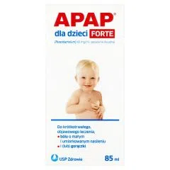 Apap dla dzieci forte, 40 mg/ml, zawiesina doustna, 85 ml